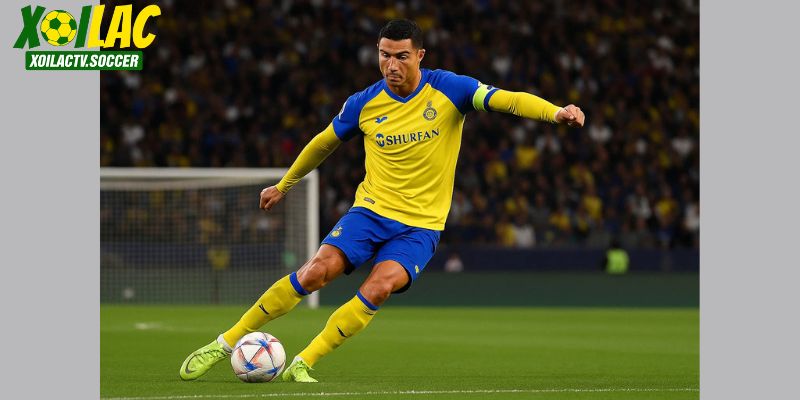 Ronaldo ghi bàn 11m để mở tỷ số trận đấu.